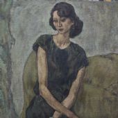 女人肖像   布面油画 130x90cm 1986