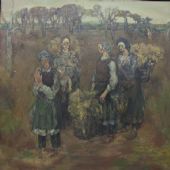 故乡人之 一   布面油画  180x190cm  1987