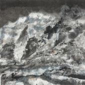 水墨之四      67x67cm           纸本水墨   2014