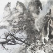 水墨之十二       70x138cm           纸本水墨   2015