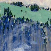 炊烟 罗工柳1961年 纸板油彩34×22cm 家属藏