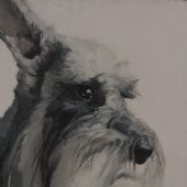 哲学家 50×60cm 布上油画