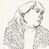 《水城写生》 纸本铅笔   25×25cm  1984年