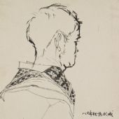 《苗族青年》 纸本钢笔  22×30cm   1984年