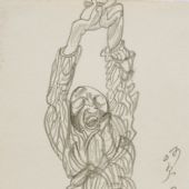 速写·哈欠 纸本铅笔 18.5×14cm 2007