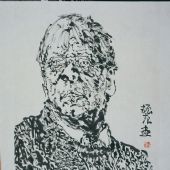 人像 纸本水墨 50.2×36cm 2004年