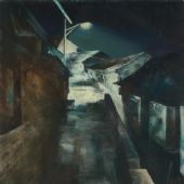 《古城之夜》之三175x80cm 布面油画 2011年
