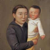 母子 布面油画 73X60CM 2011年