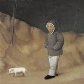 走路，130X160CM,2011年