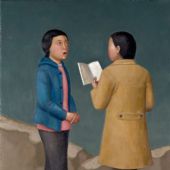 唱歌，singing，2013年,160X120CM,布面油画，oil on canvas