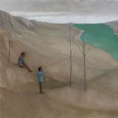 段建伟 水库-1  2016 布面油画 130×160cm