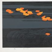 风，46×80cm，套色木刻，2014