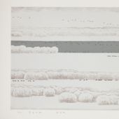 黑白天地，50×75cm，丝网版画，2010