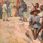 抗战-林岗 油画 130x170cm 1961