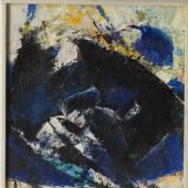 马倌 林岗-33x48.2cm 纸本油画 1966