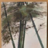 竹 53x39cm布面纸板油画 2012