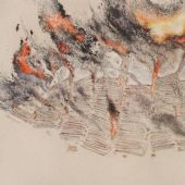 烟火70×138㎝纸本色粉2015