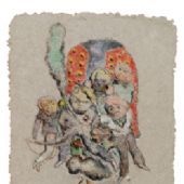 悟空200×50㎝纸本色粉2014年