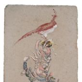 抬举200×50㎝纸本色粉2016年