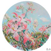 手抄本之十四52×52㎝纸本色粉2015年