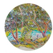 手抄本之十二52×52㎝纸本色粉2015年