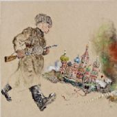 世界之窗3,纸本色粉70×240㎝2012年