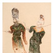 盛世物语之四90×60㎝纸本色粉2014年