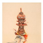 盛世物语之一90×60㎝纸本色粉2014年