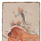 名马100×67㎝纸本色粉2015