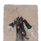 富贵衣200×50㎝纸本色粉2014年