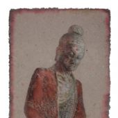 4-2无语箴言之三140×70㎝纸本色粉2016年