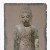 4-3无语箴言之二140×70㎝纸本色粉2016年