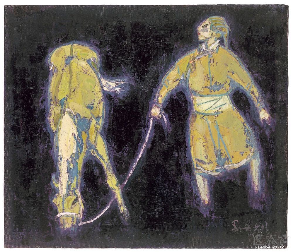 蒙古女人和马系列·望 45X53
