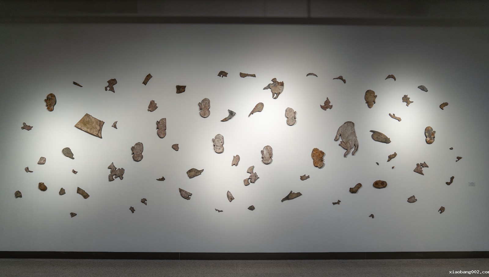 23 Elusive, Evasive (fragments), 67 pieces, assorted size, 2024-2025, Exhibition View..jpg