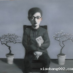 Zhang Xiaogang, Boy and Tree, 2006; Oil on canvas, 120 x 150cm