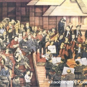 Li Fan, Concerto, 1995; lithograph, 46.5x39.5cm