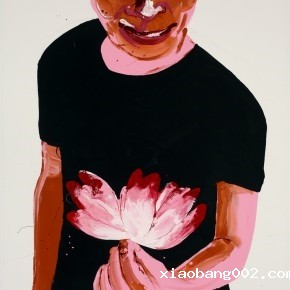 Li Fan, Flore scene, 2007; enamel paint on canvas, 250x180cm