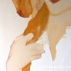 Li Fan, Pet, 1996; Paint on linen, 183x90.5cm