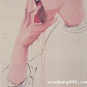 Li Fan, Shock, 2006; Acrylic on paper,  148x75cm