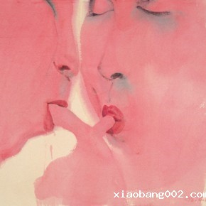 Li Fan, Sucking, 2005; acrylic, ink on hemp paper, 55x67cm