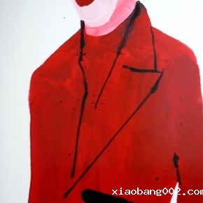 Li Fan, The Devil Inside, 1996; paint on linen, 183x90.5cm