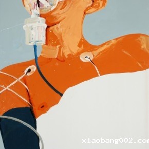 Li Fan, oxygen-poor, 2007; paint on linen, 250x180cm