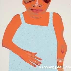 Li Fan, small flower, 2007; Paint on linen, 250x180cm