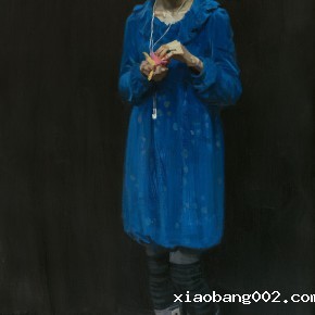 26 Yuan Yuan, A Cigarette, oil on canvas, 200 x 100 cm, 2011