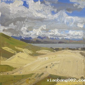 75 Yuan Yuan, The Clouds of Ali, oil on canvas, 40 x 40 cm, 2011