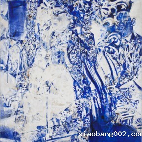 54 Kang Lei, Distance No.2, tempera, 200 x 140 cm, 2013