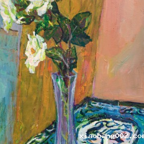 26 Luo Erchun, Flowers, oil painting, 76 x 60 cm, 2012
