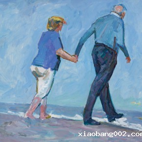 31 Luo Erchun, Shore, oil painting, 91.5 x 122.5 cm, 2012