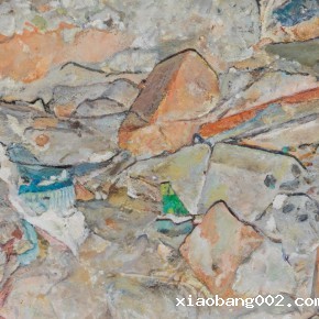 62  Lu Liang, A Pile of Bricks detail, 2006