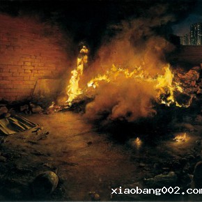 75 Lu Liang, Burning, 2005
